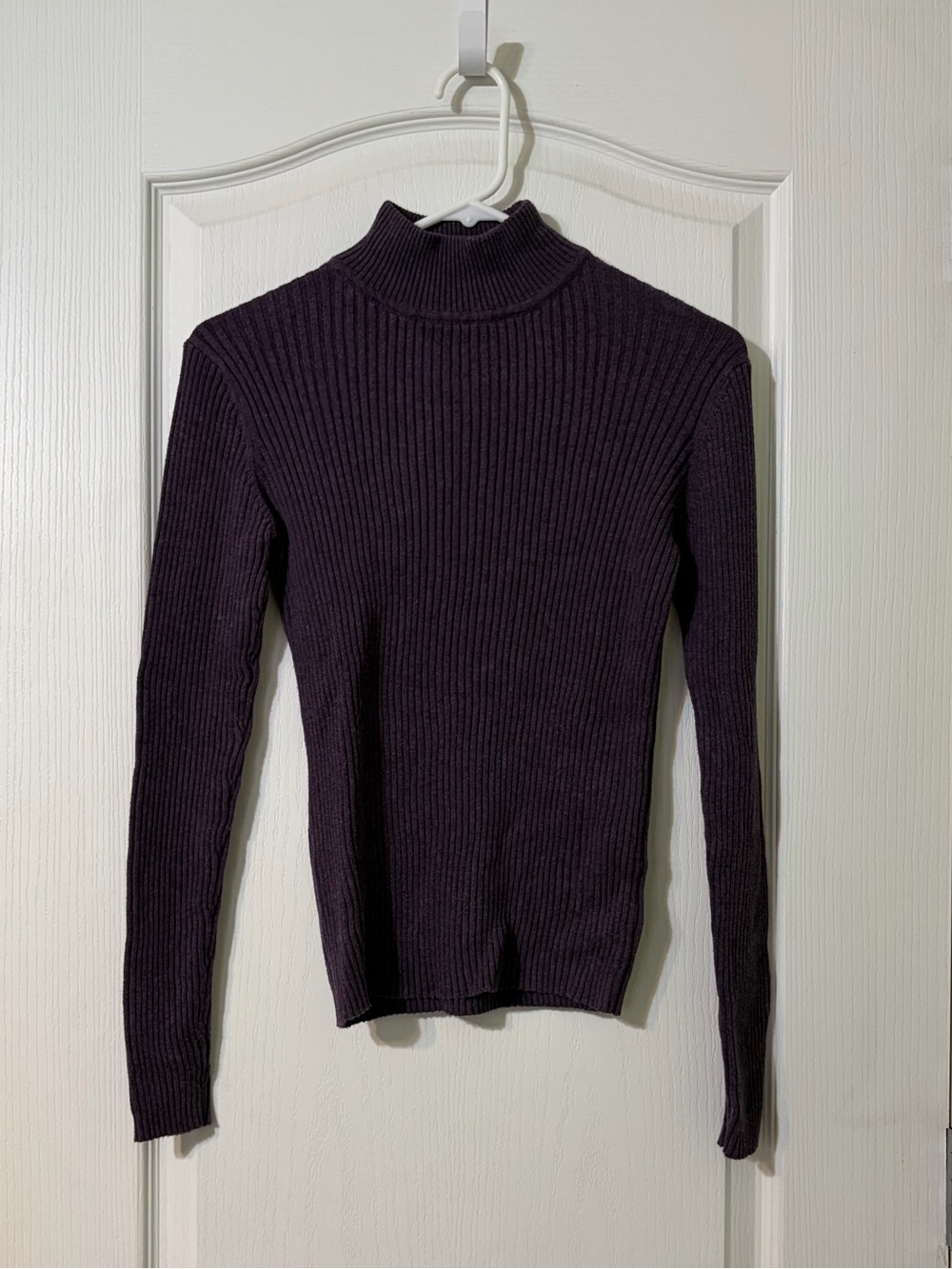 croft & barrow Ribbed Turtleneck Sweater - Purple
